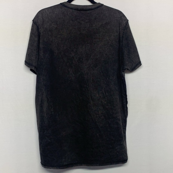 Valabasas Black Short Sleeve Tee with Vintage Motorcycle Graphic - Picture 8 of 8